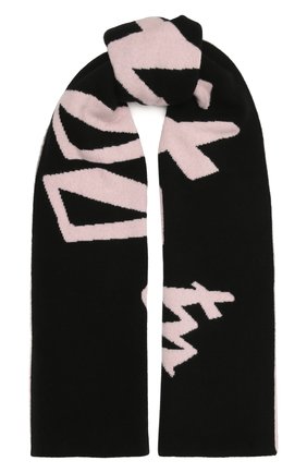 Женский шерстяной шарф OFF-WHITE черного цвета по цене 34300 руб., арт. 0WMA017R21KNI001 | Фото 1 Женский шерстяной шарф OFF-WHITE черного цвета, арт. 0WMA017R21KNI001 | Фото 1