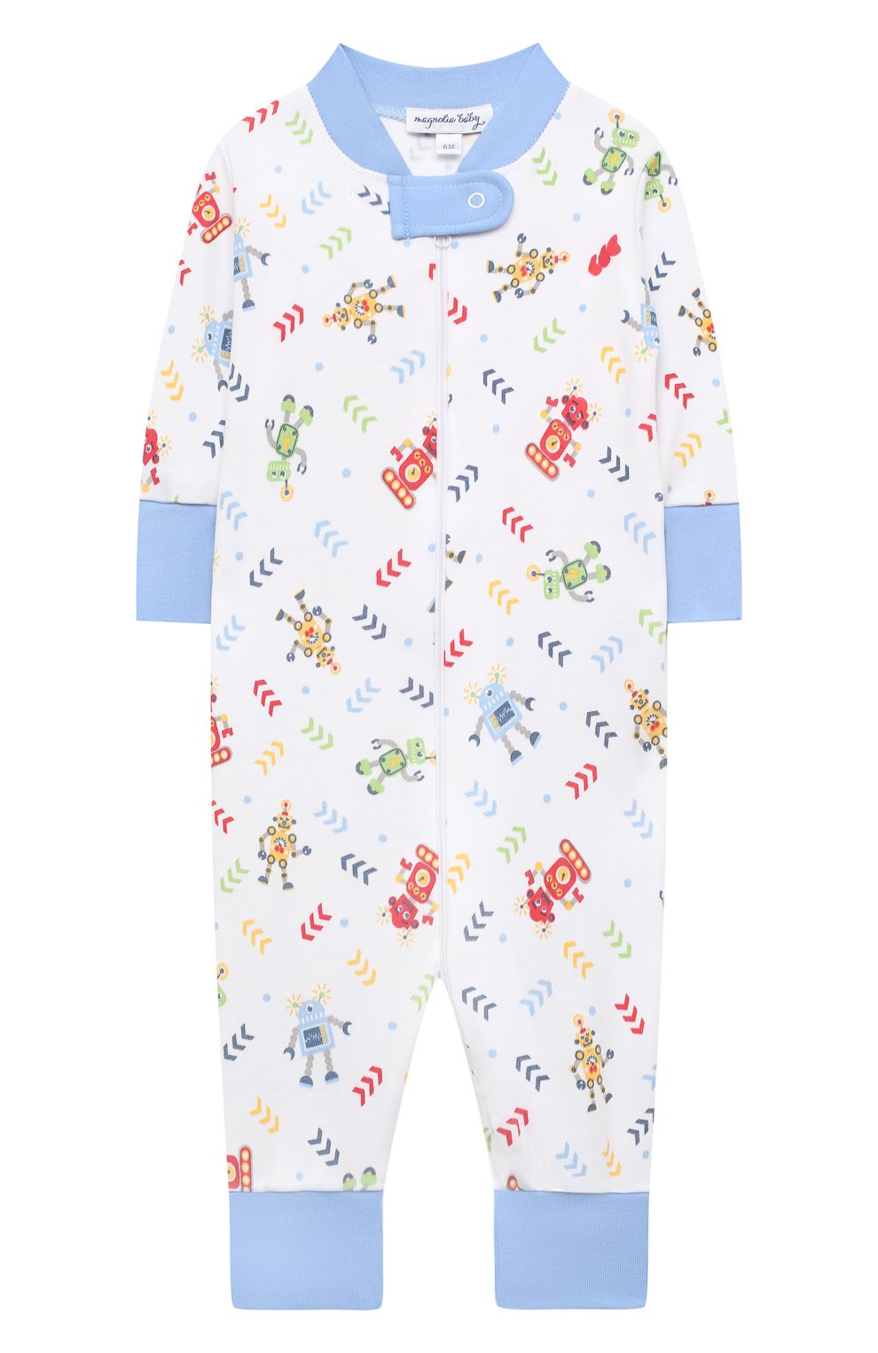 Детский хлопковый комбинезон MAGNOLIA BABY голубого цвета, арт. 974-ZP-LB | Фото 1