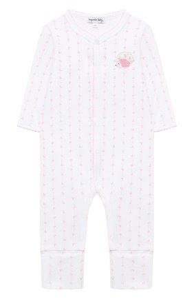 Детский хлопковый комбинезон MAGNOLIA BABY розового цвета по цене 4940 руб., арт. 861-805-PK | Фото 1 Детский хлопковый комбинезон MAGNOLIA BABY розового цвета, арт. 861-805-PK | Фото 1