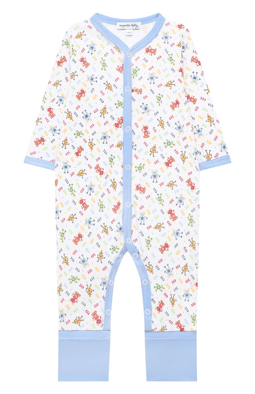 Детский хлопковый комбинезон MAGNOLIA BABY голубого цвета, арт. 974-805P-LB | Фото 1