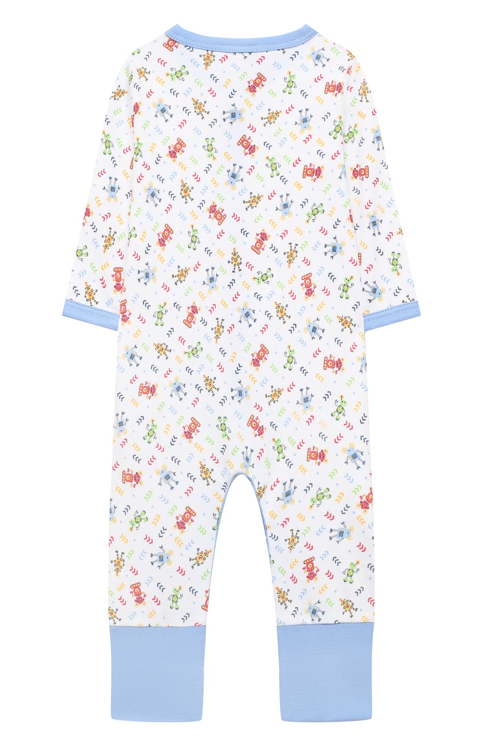 Детский хлопковый комбинезон MAGNOLIA BABY голубого цвета по цене 4460 руб., арт. 974-805P-LB | Фото 2 Детский хлопковый комбинезон MAGNOLIA BABY голубого цвета, арт. 974-805P-LB | Фото 2