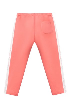 Детские хлопковые брюки EMPORIO ARMANI кораллового цвета по цене 7995 руб., арт. 3KEP07/1JHSZ | Фото 2 Детские хлопковые брюки EMPORIO ARMANI кораллового цвета, арт. 3KEP07/1JHSZ | Фото 2