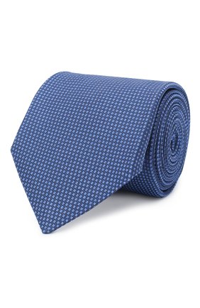 Мужской шелковый галстук KITON синего цвета, арт. UCRVKLC06G07 | Фото 1 (Материал: Шелк, Текстиль; Принт: Без принта, С принтом; Региональные ограничения белый список (Axapta Mercury): RU)