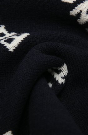 Мужской шерстяной шарф BALENCIAGA синего цвета по цене 41700 руб., арт. 621020/T1567 | Фото 2 Мужской шерстяной шарф BALENCIAGA синего цвета, арт. 621020/T1567 | Фото 2 (Материал: Шерсть; Кросс-КТ: шерсть)