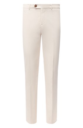 Мужские хлопковые брюки BRUNELLO CUCINELLI белого цвета по цене 42800 руб., арт. M289LB1770 | Фото 1 Мужские хлопковые брюки BRUNELLO CUCINELLI белого цвета, арт. M289LB1770 | Фото 1 (Материал внешний: Хлопок; Случай: Повседневный; Длина (брюки, джинсы): Стандартные; Стили: Кэжуэл; Силуэт М (брюки): Чиносы)