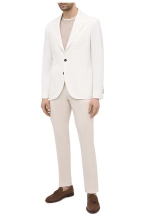 Мужские хлопковые брюки BRUNELLO CUCINELLI белого цвета по цене 42800 руб., арт. M289LB1770 | Фото 2 Мужские хлопковые брюки BRUNELLO CUCINELLI белого цвета, арт. M289LB1770 | Фото 2 (Материал внешний: Хлопок; Случай: Повседневный; Длина (брюки, джинсы): Стандартные; Стили: Кэжуэл; Силуэт М (брюки): Чиносы)