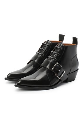 Мужские кожаные казаки OFF-WHITE черного цвета по цене 86400 руб., арт. 0MID002R21LEA0011000 | Фото 1 Мужские кожаные казаки OFF-WHITE черного цвета, арт. 0MID002R21LEA0011000 | Фото 1