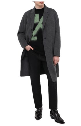 Мужские кожаные казаки OFF-WHITE черного цвета по цене 86400 руб., арт. 0MID002R21LEA0011000 | Фото 2 Мужские кожаные казаки OFF-WHITE черного цвета, арт. 0MID002R21LEA0011000 | Фото 2