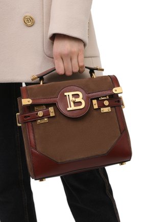 Женская сумка bbuzz 23 BALMAIN коричневого цвета по цене 171500 руб., арт. VN1S599/LCCU | Фото 2 Женская сумка bbuzz 23 BALMAIN коричневого цвета, арт. VN1S599/LCCU | Фото 2