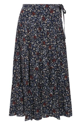 Женская юбка из вискозы CHLOÉ темно-синего цвета по цене 135500 руб., арт. CHC21SJU06331 | Фото 1 Женская юбка из вискозы CHLOÉ темно-синего цвета, арт. CHC21SJU06331 | Фото 1