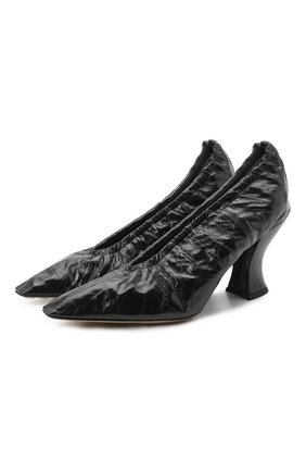 Женские кожаные туфли almond BOTTEGA VENETA черного цвета по цене 59950 руб., арт. 651354/VBP10 | Фото 1 Женские кожаные туфли almond BOTTEGA VENETA черного цвета, арт. 651354/VBP10 | Фото 1