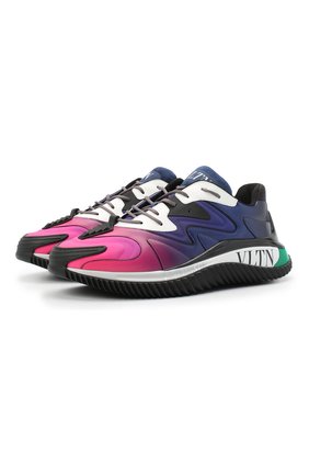 Мужские кожаные кроссовки wade runner VALENTINO разноцветного цвета по цене 59950 руб., арт. VY2S0D95/GFV | Фото 1 Мужские кожаные кроссовки wade runner VALENTINO разноцветного цвета, арт. VY2S0D95/GFV | Фото 1 (Материал внутренний: Текстиль; Подошва: Массивная; Стили: Гранж)