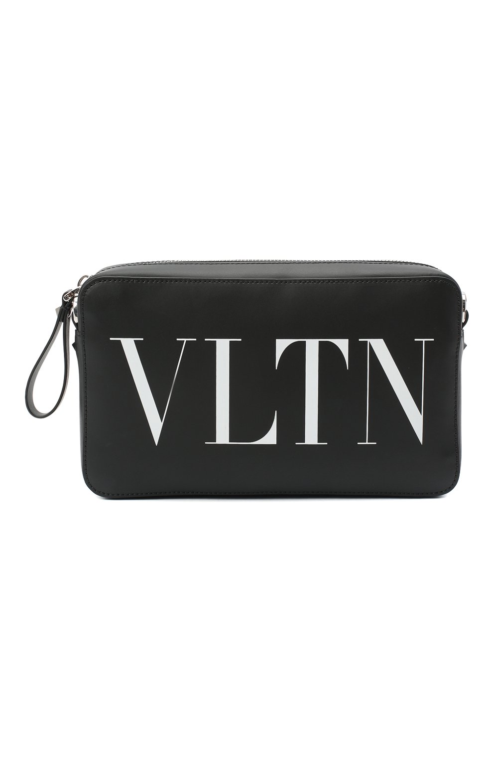 Мужская кожаная сумка vltn VALENTINO черного цвета, арт. VY2B0704/WJW | Фото 1 (Материал: Натуральная кожа; Ремень/цепочка: На ремешке)