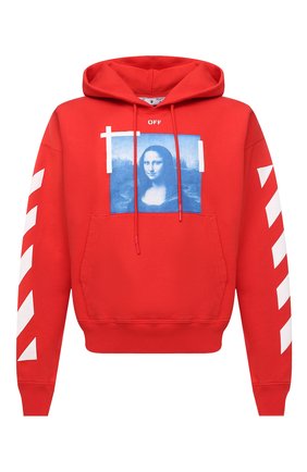 Мужской хлопковое худи OFF-WHITE красного цвета по цене 32150 руб., арт. 0MBB037R21FLE001 | Фото 1 Мужской хлопковое худи OFF-WHITE красного цвета, арт. 0MBB037R21FLE001 | Фото 1