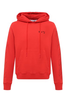 Мужской хлопковое худи OFF-WHITE красного цвета по цене 41050 руб., арт. 0MBB034R21FLE002 | Фото 1 Мужской хлопковое худи OFF-WHITE красного цвета, арт. 0MBB034R21FLE002 | Фото 1