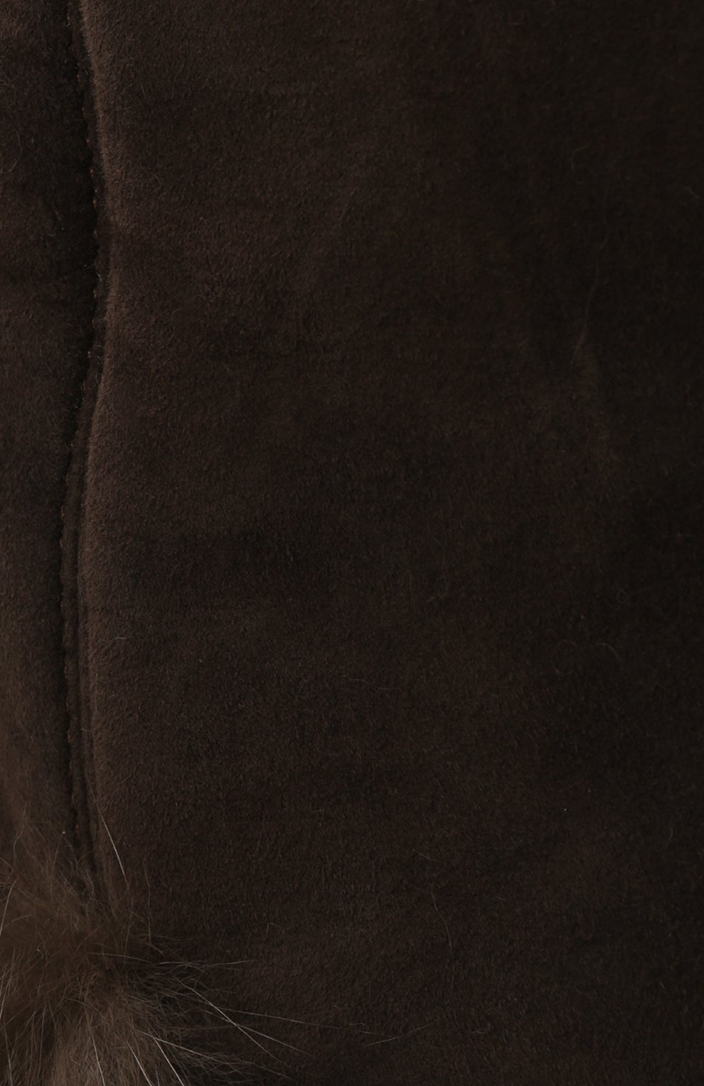 Мужская шапка-ушанка с отделкой из меха соболя FURLAND коричневого цвета, арт. 0106203210066100007 | Фото 3 (Материал: Натуральная кожа, Натуральный мех)