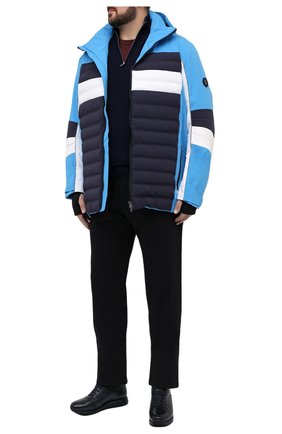 Мужская утепленная куртка BOGNER синего цвета, арт. 31224815 | Фото 2 (Кросс-КТ: Куртка, другое; Рукава: Длинные; Длина (верхняя одежда): До середины бедра; Материал внешний: Синтетический материал; Стили: Спорт-шик; Мужское Кросс-КТ: утепленные куртки)