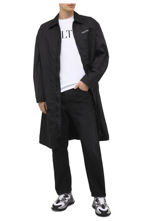 Мужская хлопковая футболка VALENTINO белого цвета по цене 37700 руб., арт. VV3MG03S72C | Фото 2 Мужская хлопковая футболка VALENTINO белого цвета, арт. VV3MG03S72C | Фото 2