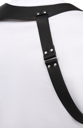 Мужской кожаный ремень ALEXANDER MCQUEEN черного цвета, арт. 651918/Q5FCI | Фото 5 (Случай: Повседневный; Материал: Натуральная кожа)