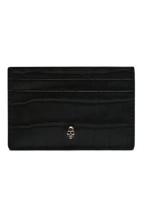 Мужской кожаный футляр для кредитных карт ALEXANDER MCQUEEN черного цвета по цене 15500 руб., арт. 649212/DZTIY | Фото 1 Мужской кожаный футляр для кредитных карт ALEXANDER MCQUEEN черного цвета, арт. 649212/DZTIY | Фото 1