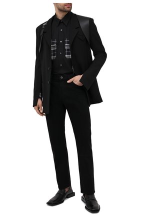 Мужская хлопковая рубашка ALEXANDER MCQUEEN черно-белого цвета по цене 72850 руб., арт. 646751/QQN12 | Фото 2 Мужская хлопковая рубашка ALEXANDER MCQUEEN черно-белого цвета, арт. 646751/QQN12 | Фото 2