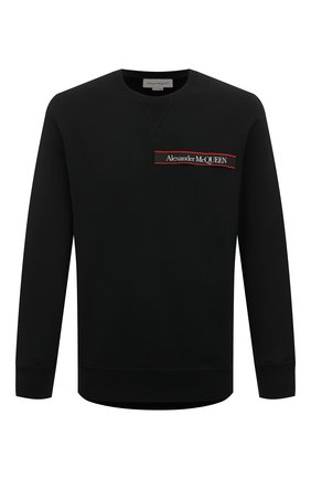 Мужской хлопковый свитшот ALEXANDER MCQUEEN черного цвета по цене 46900 руб., арт. 642663/QQX75 | Фото 1 Мужской хлопковый свитшот ALEXANDER MCQUEEN черного цвета, арт. 642663/QQX75 | Фото 1