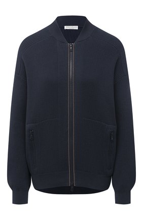 Женский хлопковый кардиган BRUNELLO CUCINELLI синего цвета по цене 157500 руб., арт. M19197706 | Фото 1 Женский хлопковый кардиган BRUNELLO CUCINELLI синего цвета, арт. M19197706 | Фото 1 (Материал внешний: Хлопок; Стили: Кэжуэл; Женское Кросс-КТ: Кардиган-одежда; Длина (для топов): Стандартные; Рукава: Длинные)
