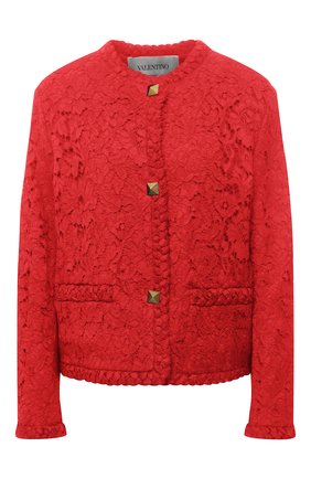 Женский жакет VALENTINO красного цвета по цене 316500 руб., арт. VB3CE2651EC | Фото 1 Женский жакет VALENTINO красного цвета, арт. VB3CE2651EC | Фото 1