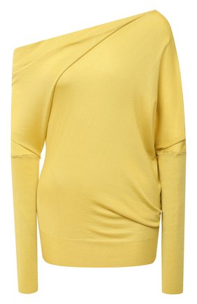 Женский кашемировый пуловер TOM FORD желтого цвета по цене 137500 руб., арт. MAK697-YAX087 | Фото 1 Женский кашемировый пуловер TOM FORD желтого цвета, арт. MAK697-YAX087 | Фото 1