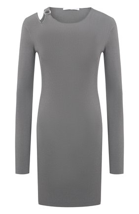 Женское платье из вискозы HELMUT LANG светло-серого цвета по цене 41950 руб., арт. K06HW712 | Фото 1 Женское платье из вискозы HELMUT LANG светло-серого цвета, арт. K06HW712 | Фото 1