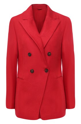 Женский льняной жакет BRUNELLO CUCINELLI красного цвета по цене 224500 руб., арт. MH5062060 | Фото 1 Женский льняной жакет BRUNELLO CUCINELLI красного цвета, арт. MH5062060 | Фото 1