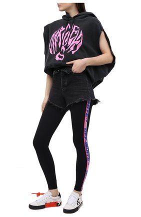 Женские леггинсы OFF-WHITE черного цвета по цене 37750 руб., арт. 0WVG012R21JER001 | Фото 2 Женские леггинсы OFF-WHITE черного цвета, арт. 0WVG012R21JER001 | Фото 2