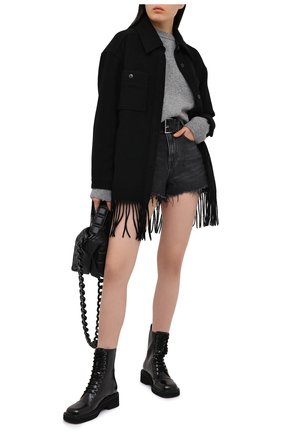 Женские джинсовые шорты DENIM X ALEXANDER WANG серого цвета по цене 33400 руб., арт. 4DC1214873 | Фото 2 Женские джинсовые шорты DENIM X ALEXANDER WANG серого цвета, арт. 4DC1214873 | Фото 2 (Материал внешний: Хлопок; Длина Ж (юбки, платья, шорты): Мини; Стили: Кэжуэл; Кросс-КТ: Деним; Женское Кросс-КТ: Шорты-одежда)