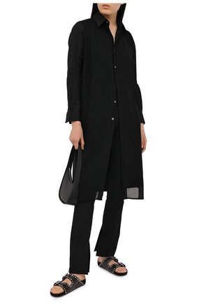 Женские брюки из хлопка и вискозы ALEXANDER WANG черного цвета по цене 72500 руб., арт. 1WC2194172 | Фото 2 Женские брюки из хлопка и вискозы ALEXANDER WANG черного цвета, арт. 1WC2194172 | Фото 2
