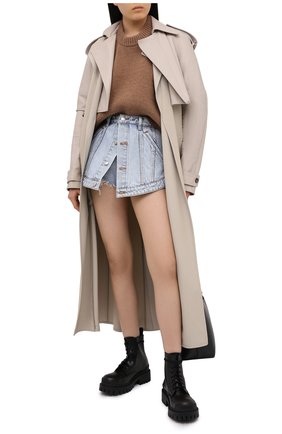 Женский шерстяной свитер ALEXANDER WANG коричневого цвета по цене 68150 руб., арт. 1KC2201008 | Фото 2 Женский шерстяной свитер ALEXANDER WANG коричневого цвета, арт. 1KC2201008 | Фото 2