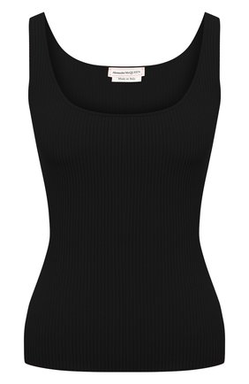 Женский топ из вискозы ALEXANDER MCQUEEN черного цвета по цене 86450 руб., арт. 650300/Q1ASQ | Фото 1 Женский топ из вискозы ALEXANDER MCQUEEN черного цвета, арт. 650300/Q1ASQ | Фото 1