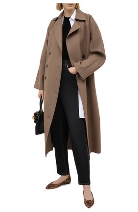 Женские кожаные балетки romy JIMMY CHOO коричневого цвета по цене 43500 руб., арт. R0MY FLAT/LPU | Фото 2 Женские кожаные балетки romy JIMMY CHOO коричневого цвета, арт. R0MY FLAT/LPU | Фото 2