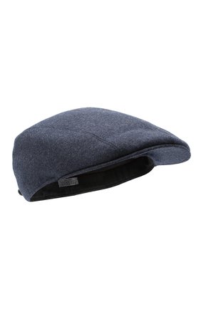 Мужская шерстяное кепи BRUNELLO CUCINELLI синего цвета по цене 28500 руб., арт. M038P9958 | Фото 1 Мужская шерстяное кепи BRUNELLO CUCINELLI синего цвета, арт. M038P9958 | Фото 1