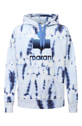 Мужской хлопковое худи ISABEL MARANT голубого цвета по цене 34200 руб., арт. SW0055-21P028H/MILEY | Фото 1 Мужской хлопковое худи ISABEL MARANT голубого цвета, арт. SW0055-21P028H/MILEY | Фото 1