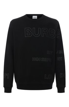 Мужской хлопковый свитшот BURBERRY черного цвета по цене 47300 руб., арт. 8037553 | Фото 1 Мужской хлопковый свитшот BURBERRY черного цвета, арт. 8037553 | Фото 1
