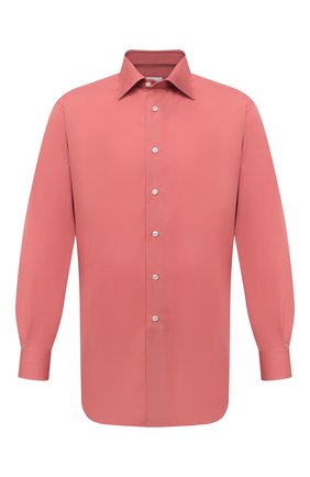 Мужская хлопковая сорочка BRIONI розового цвета по цене 57300 руб., арт. RCA20M/P006B | Фото 1 Мужская хлопковая сорочка BRIONI розового цвета, арт. RCA20M/P006B | Фото 1 (Принт: Однотонные; Воротник: Кент; Материал внешний: Хлопок; Рукава: Длинные; Длина (для топов): Стандартные; Случай: Формальный; Манжеты: На пуговицах; Рубашки М: Regular Fit; Стили: Классический; Региональные ограничения белый список (Axapta Mercury): RU)