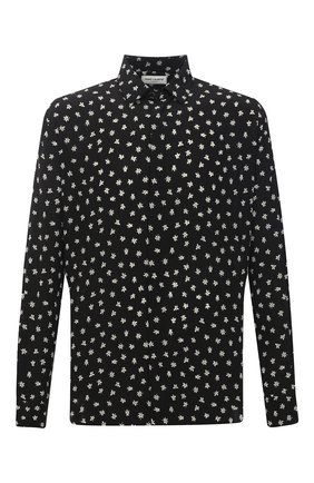 Мужская шелковая рубашка SAINT LAURENT черного цвета по цене 75850 руб., арт. 646850/Y2C86 | Фото 1 Мужская шелковая рубашка SAINT LAURENT черного цвета, арт. 646850/Y2C86 | Фото 1