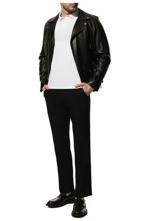 Мужское хлопковое поло SAINT LAURENT белого цвета по цене 27950 руб., арт. 554052/YB20C | Фото 2 Мужское хлопковое поло SAINT LAURENT белого цвета, арт. 554052/YB20C | Фото 2