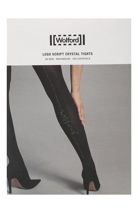 Женские колготки logo script crystal WOLFORD черного цвета по цене 16600 руб., арт. 14843 | Фото 1 Женские колготки logo script crystal WOLFORD черного цвета, арт. 14843 | Фото 1