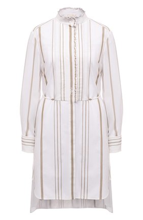 Женское платье из вискозы CHLOÉ белого цвета по цене 156500 руб., арт. CHC21SR008360 | Фото 1 Женское платье из вискозы CHLOÉ белого цвета, арт. CHC21SR008360 | Фото 1