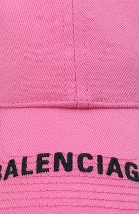 Мужской хлопковая бейсболка BALENCIAGA розового цвета по цене 27700 руб., арт. 541400/310B2 | Фото 3 Мужской хлопковая бейсболка BALENCIAGA розового цвета, арт. 541400/310B2 | Фото 3