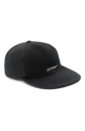 Мужской хлопковая бейсболка OFF-WHITE черного цвета по цене 17250 руб., арт. 0MLB022R21FAB006/W | Фото 1 Мужской хлопковая бейсболка OFF-WHITE черного цвета, арт. 0MLB022R21FAB006/W | Фото 1