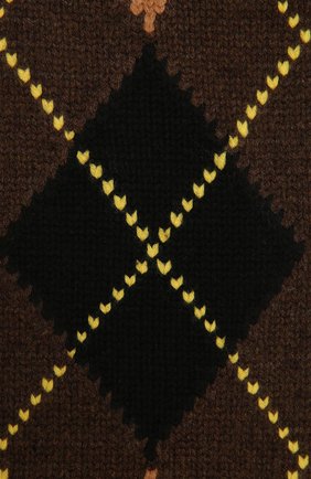 Женский шарф из шерсти и кашемира BURBERRY коричневого цвета, арт. 8037616 | Фото 2 (Материал: Шерсть, Кашемир, Текстиль)