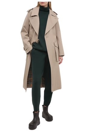 Женские кашемировые джоггеры BURBERRY зеленого цвета по цене 67100 руб., арт. 8037229 | Фото 2 Женские кашемировые джоггеры BURBERRY зеленого цвета, арт. 8037229 | Фото 2