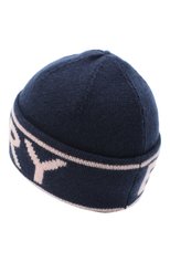 Женская кашемировая шапка BURBERRY темно-синего цвета, арт. 8037052 | Фото 2 (Материал: Текстиль, Кашемир, Шерсть)